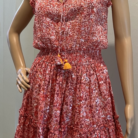 Poupette St. Barth Trina Ruffled Mini Dress Size XS New With Tags - Picture 12 of 16